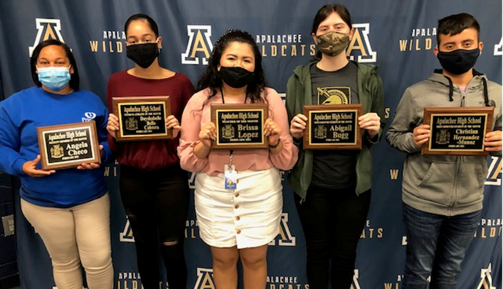Apalachee High School honors students, faculty members of month for February